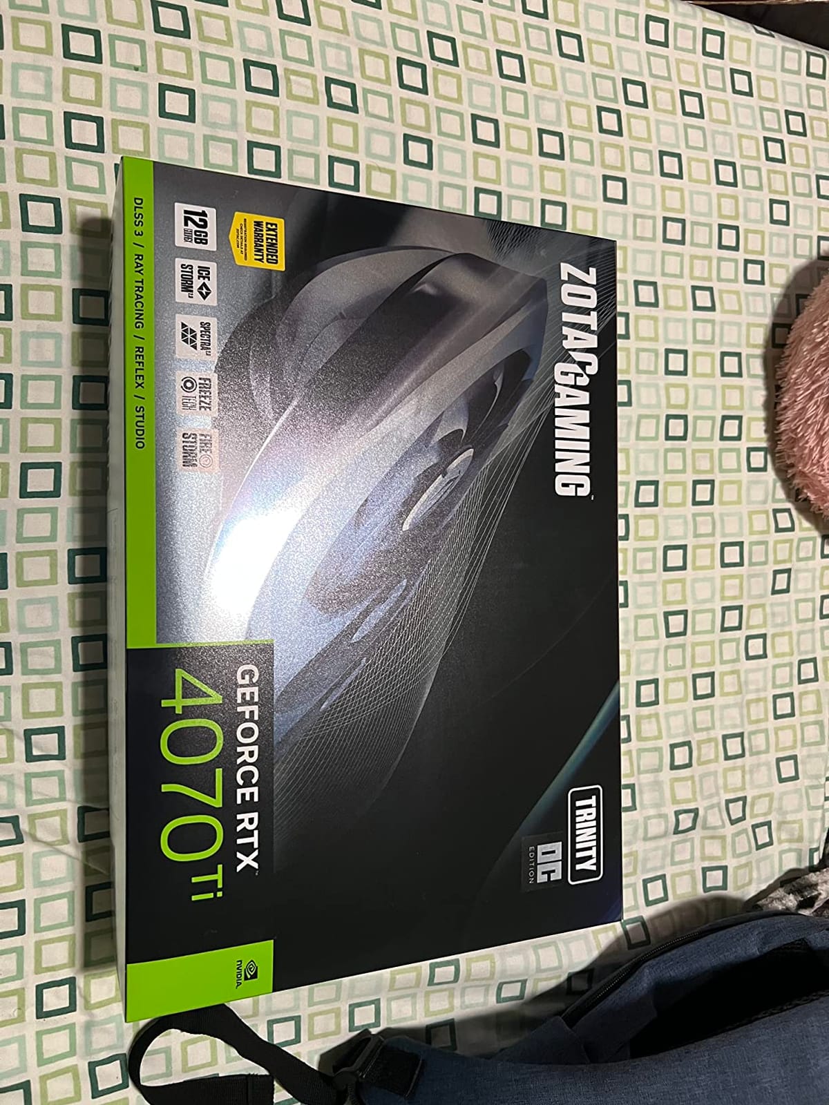 ZOTAC Gaming GeForce RTX 4070 Ti Trinity OC DLSS 3 12GB GDDR6X 192-bit 21 Gbps PCIE 4.0 Gaming Graphics Card, IceStorm 2.0 Advanced Cooling, Spectra 2.0 RGB Lighting, ZT-D40710J-10P customer photo 1