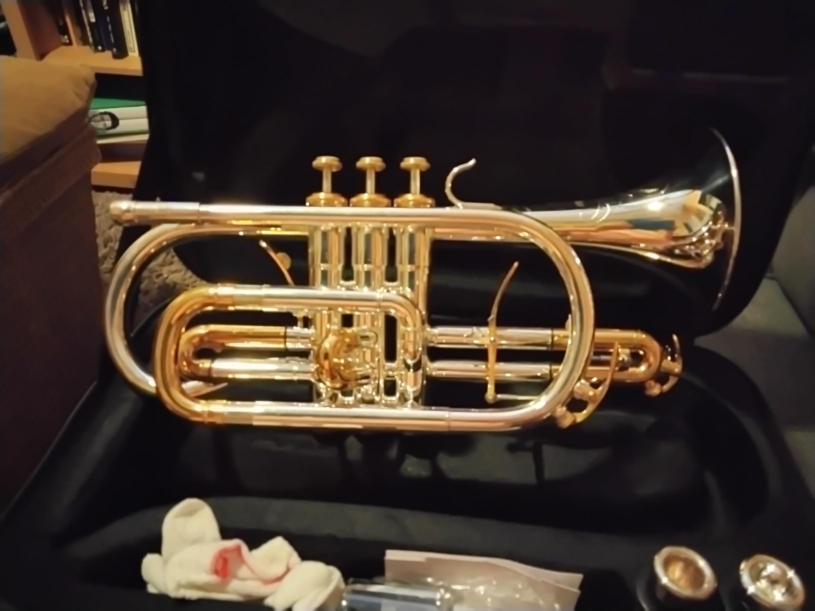 ACR8358S trigger cornet brass instrument cornet silver cornets customer photo 2