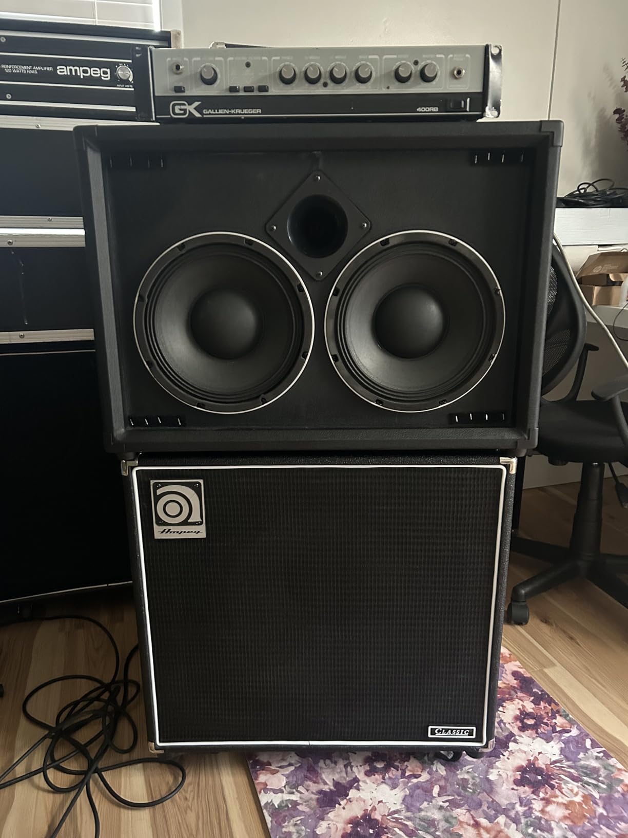 Sound Town 2 x 10“ 400W Bass Cabinet w/Horn, 8-ohm, 50oz Magnet, 3” Voice Coil, Birch Plywood, Black Tolex (BGC210BK) customer photo 2