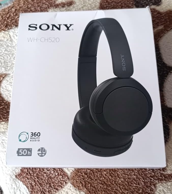 Sony WH-CH520 Wireless On-Ear Bluetooth Headphones with Microphone, Blue customer photo 2
