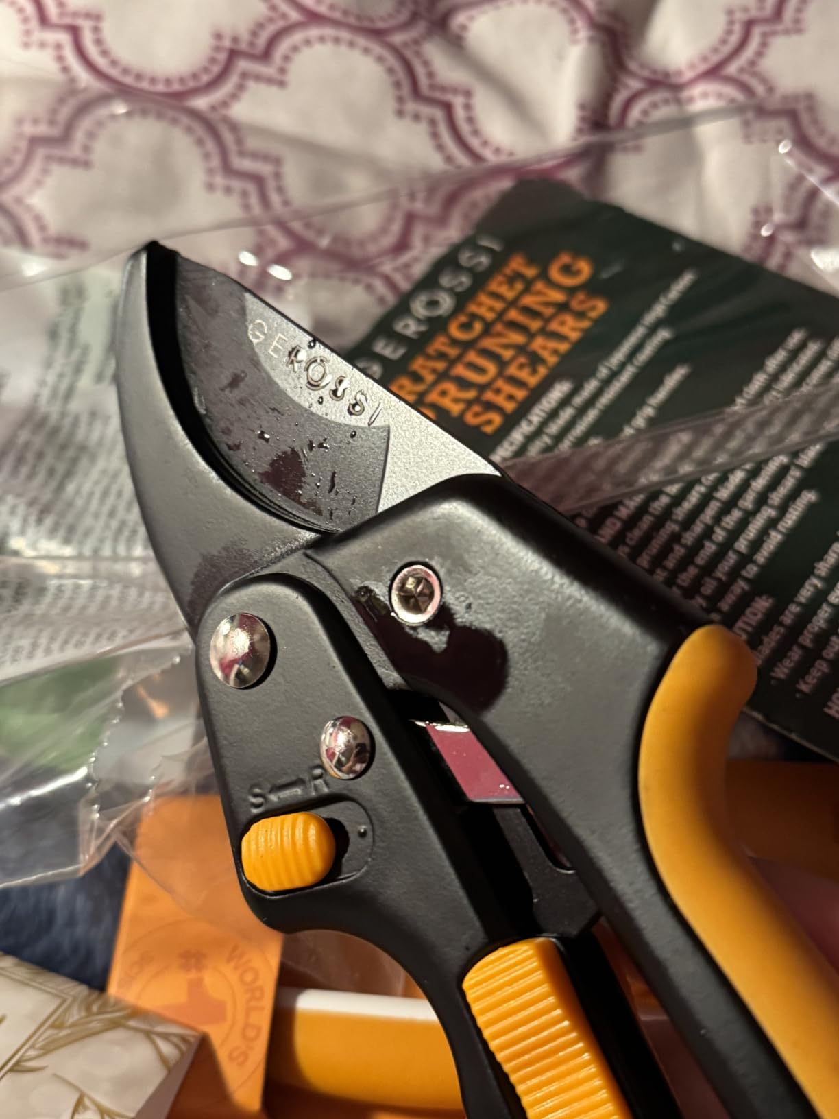 Gerossi Ratchet Pruning Shears Heavy Duty, Hand Pruners for Gardening customer photo 1
