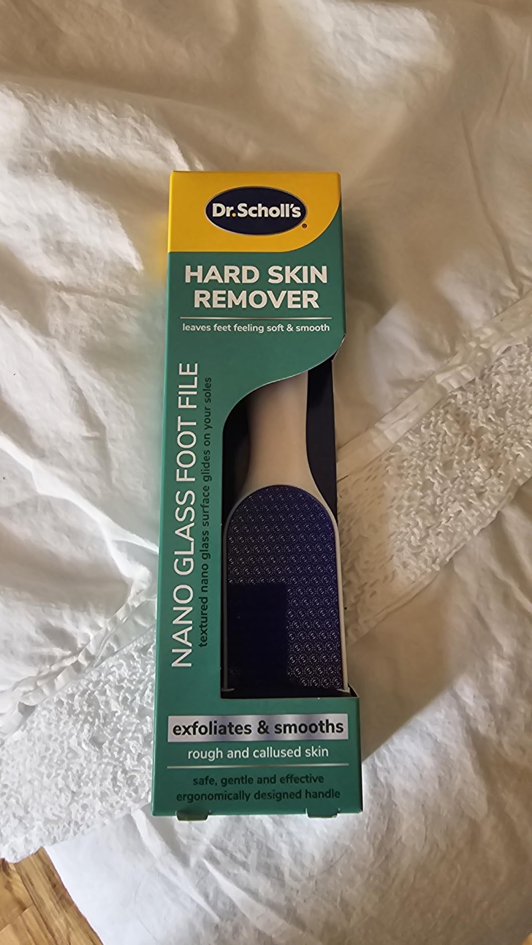 Dr. Scholl's Foot Callus Remover, Nano Glass Foot File, Soft Smooth Feet customer photo 1