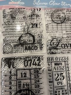 GLOBLELAND Vintage Handwriting Clear Stamps for DIY Scrapbooking Decor Vintage Daisy Dragonfly Gifts Silicone Stamp Greetings Transparent Stamps for Making Cards Photo Album Decor 6.3x4.3inch customer photo 1