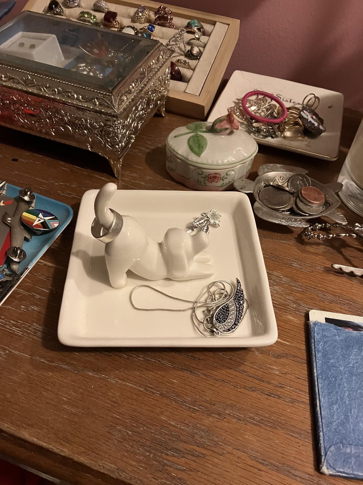 PUDDING CABIN Dog Mom Gifts for Women, Dog Ring Holder Dish Jewelry Holder, Dogs Lover Gift for Women Friends Female Mom Grandma Aunt as Mothers Day Birthday Wedding Christmas Gift customer photo 2