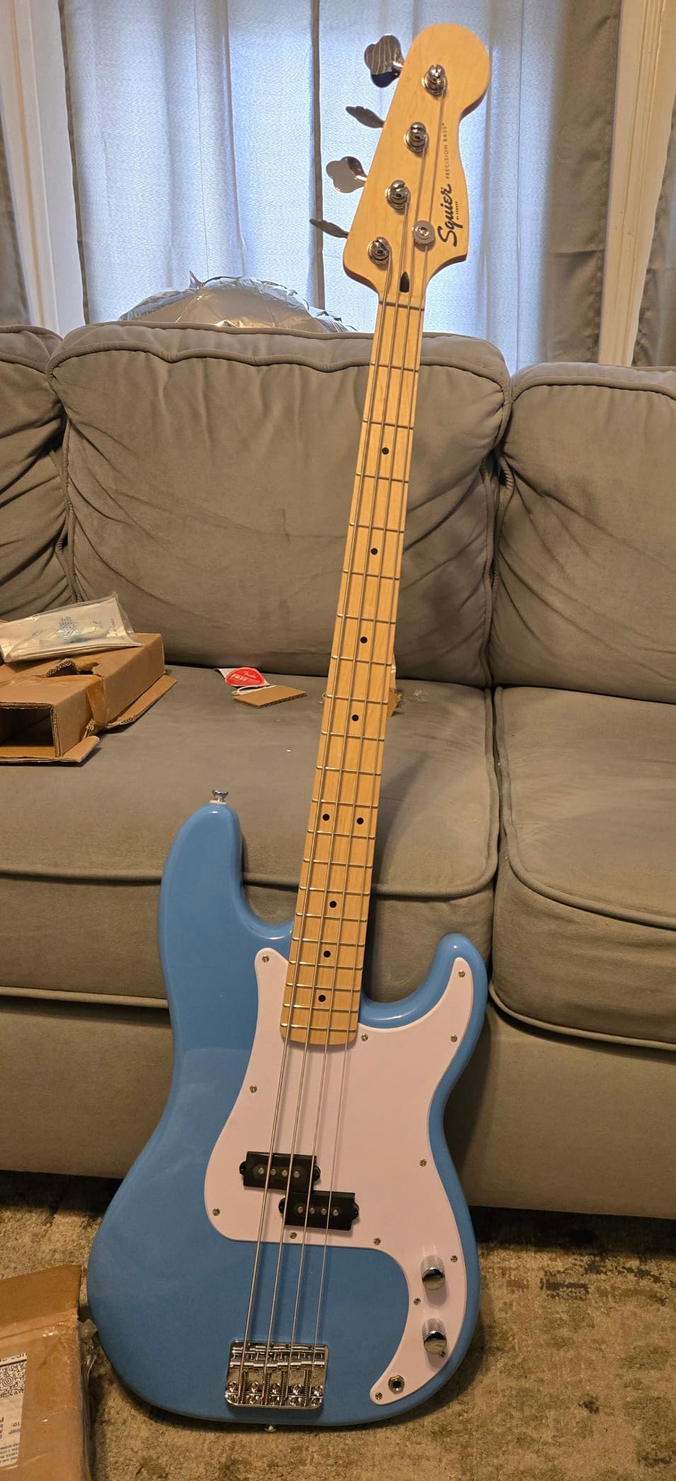 Squier Sonic Precision Bass, California Blue, Maple Fingerboard customer photo 1