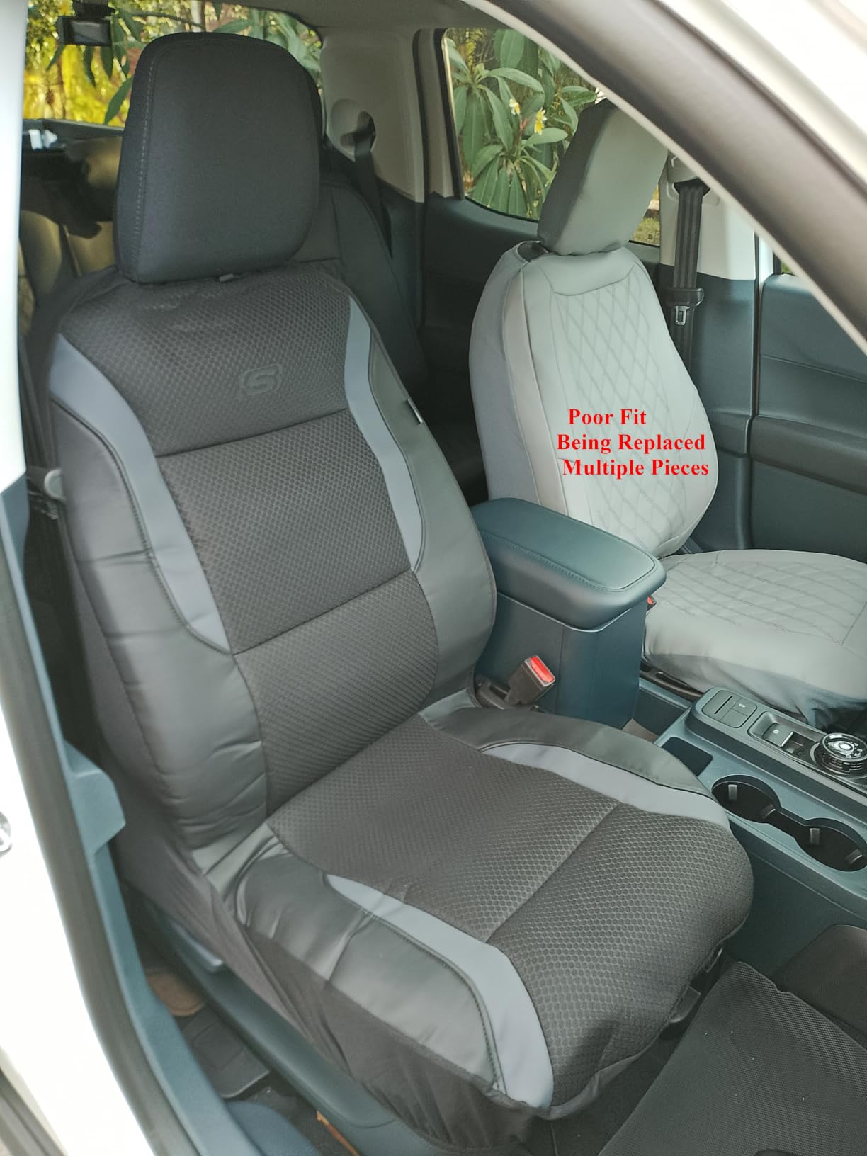 Skechers Memory Foam Seat Covers, Air Cool Mesh Thick Car Seat Covers, Car Seat Covers Front Seats Airbag Compatible, Universal Automotive Comfort for Most Cars, Vans, Trucks, SUV,Black customer photo 1