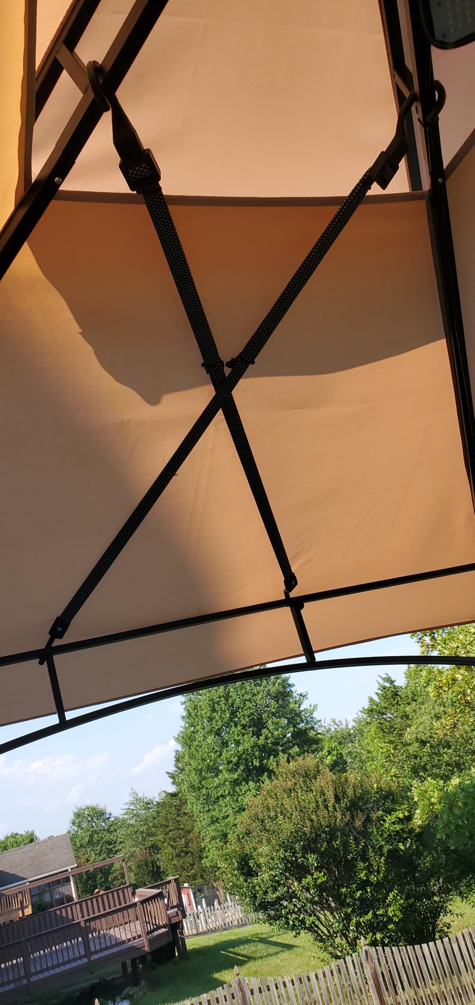 AECOJOY 8' x 5' Outdoor Grill Gazebo Canopy, BBQ Canopy for Outdoor Grill, 2- Tier BBQ Gazebo Shelter for Patio, Backyard and More (Grey) customer photo 1