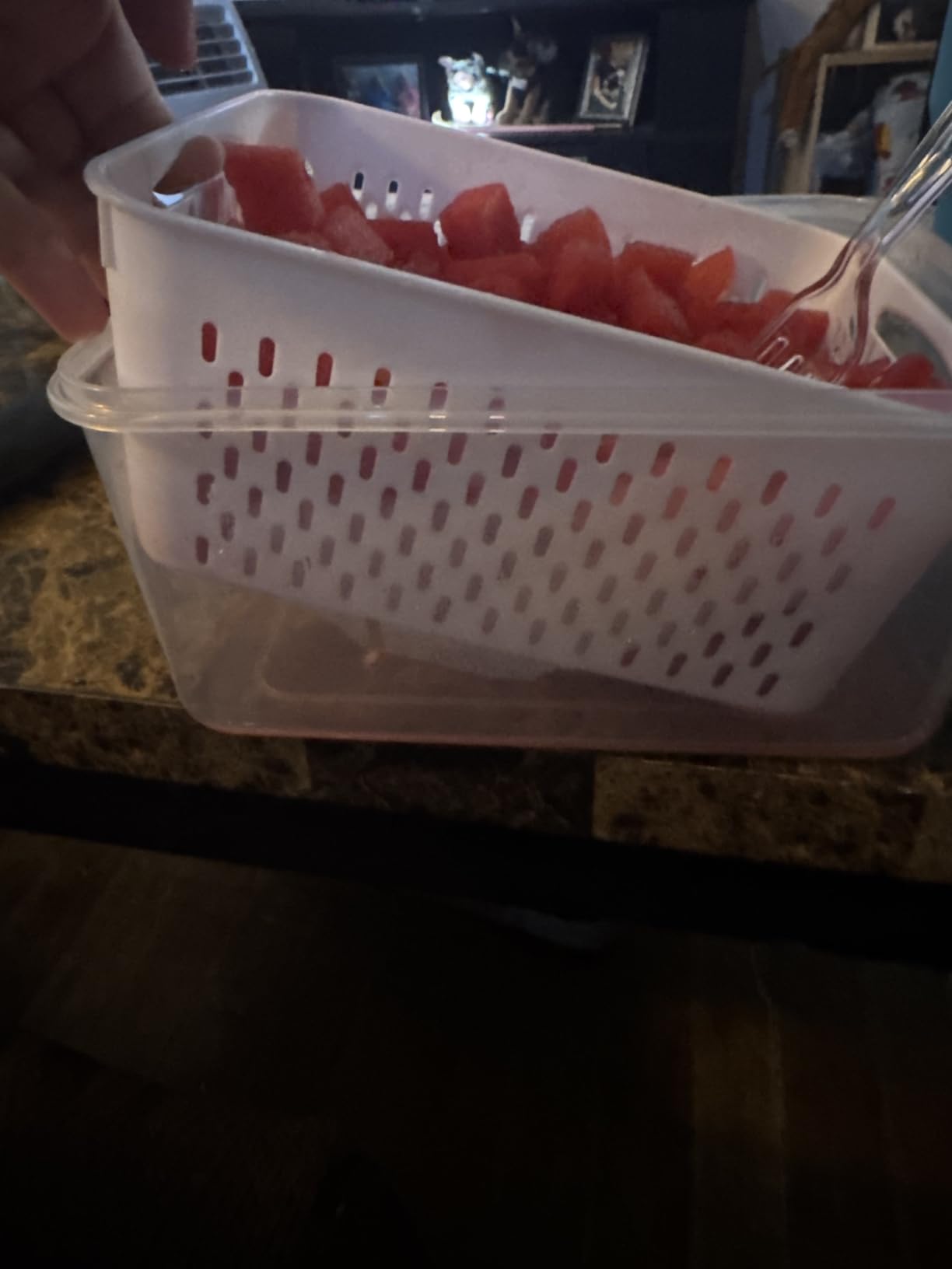 Freshmage Fruit Storage Containers for Fridge with Removable Colander 4 PCS customer photo 2