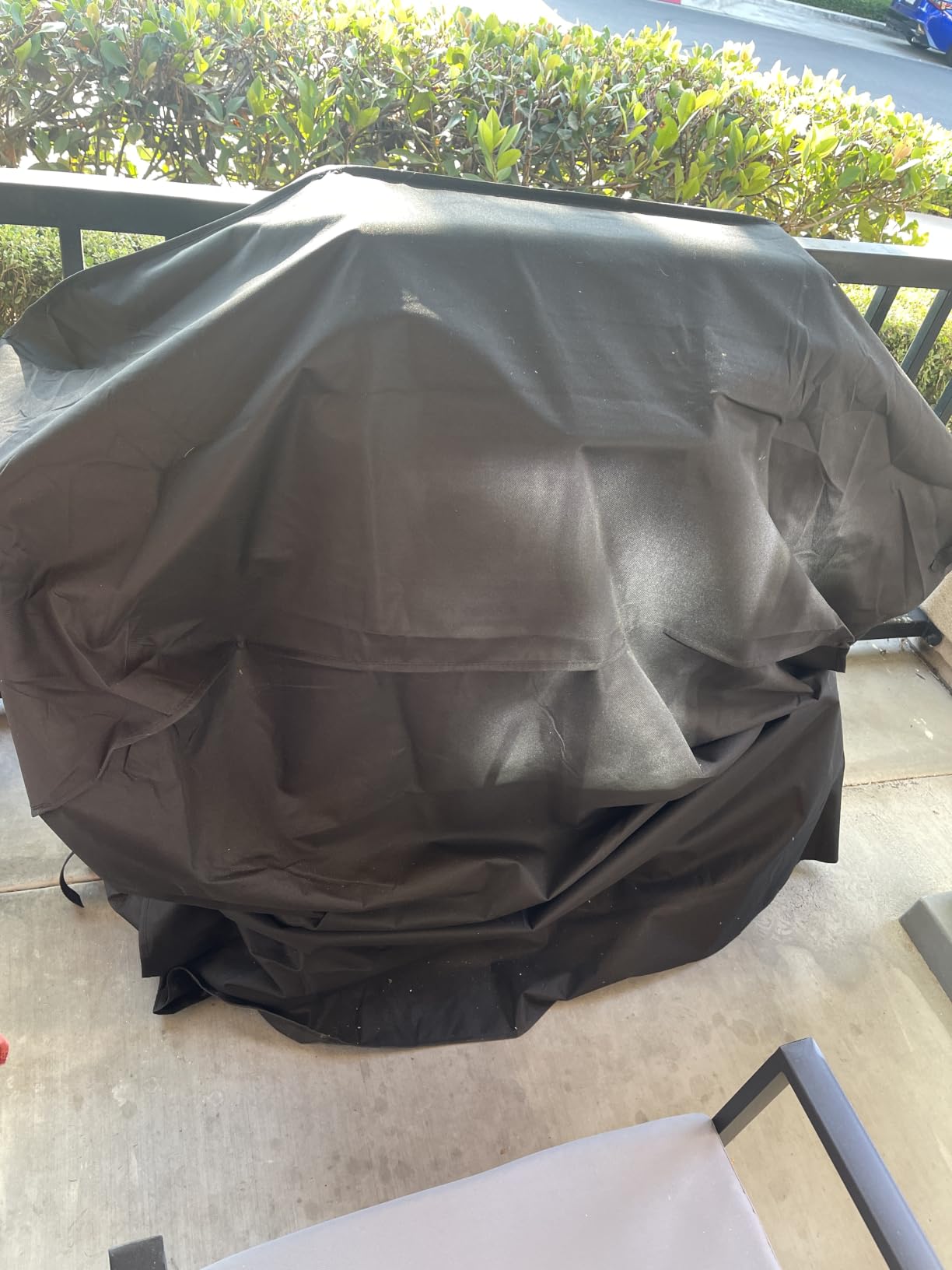 GrillTough Heavy Duty BBQ Grill Cover for Outdoor Grill, 58 Inch, Black customer photo 1