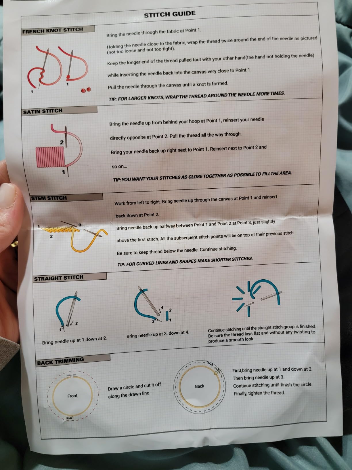 Embroidery Kits for Beginners Adults, Stamped Cross Stitch kits for Adult Beginners Embroidery Starter Kit with Pattern, 3 Embroidery Hoop and Fabric, Needles Threads (Attached Teaching Video QR Code) customer photo 2