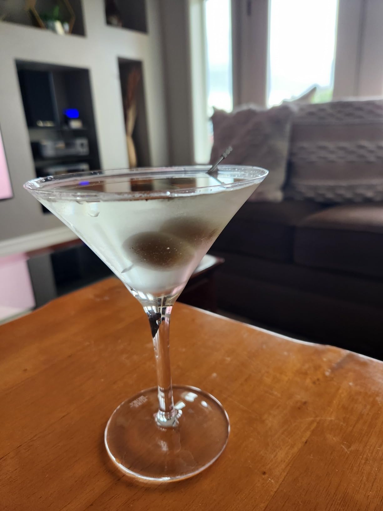MORA PURE The Remy Coupe - Set of 4, 8oz Handblown Premium Crystal Martini Glasses for Cocktail, Gin & Tonic, Cosmopolitan, Manhattan, Bar, Fancy Mixology, etc. Modern Angle Drinking Glassware customer photo 1