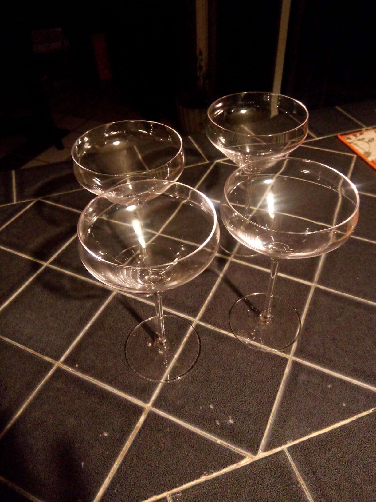 MORA PURE The Remy Coupe - Set of 4, 8oz Handblown Premium Crystal Martini Glasses for Cocktail, Gin & Tonic, Cosmopolitan, Manhattan, Bar, Fancy Mixology, etc. Modern Angle Drinking Glassware customer photo 2