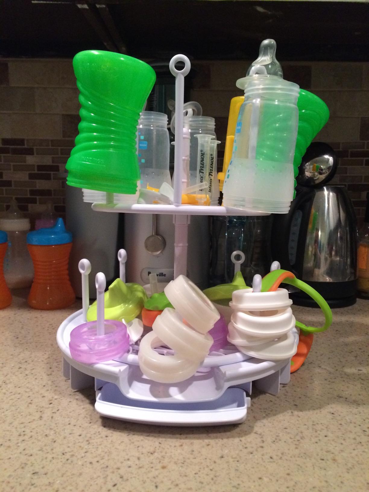 The First Years Spin Stack Bottle Drying Rack - Black customer photo 2
