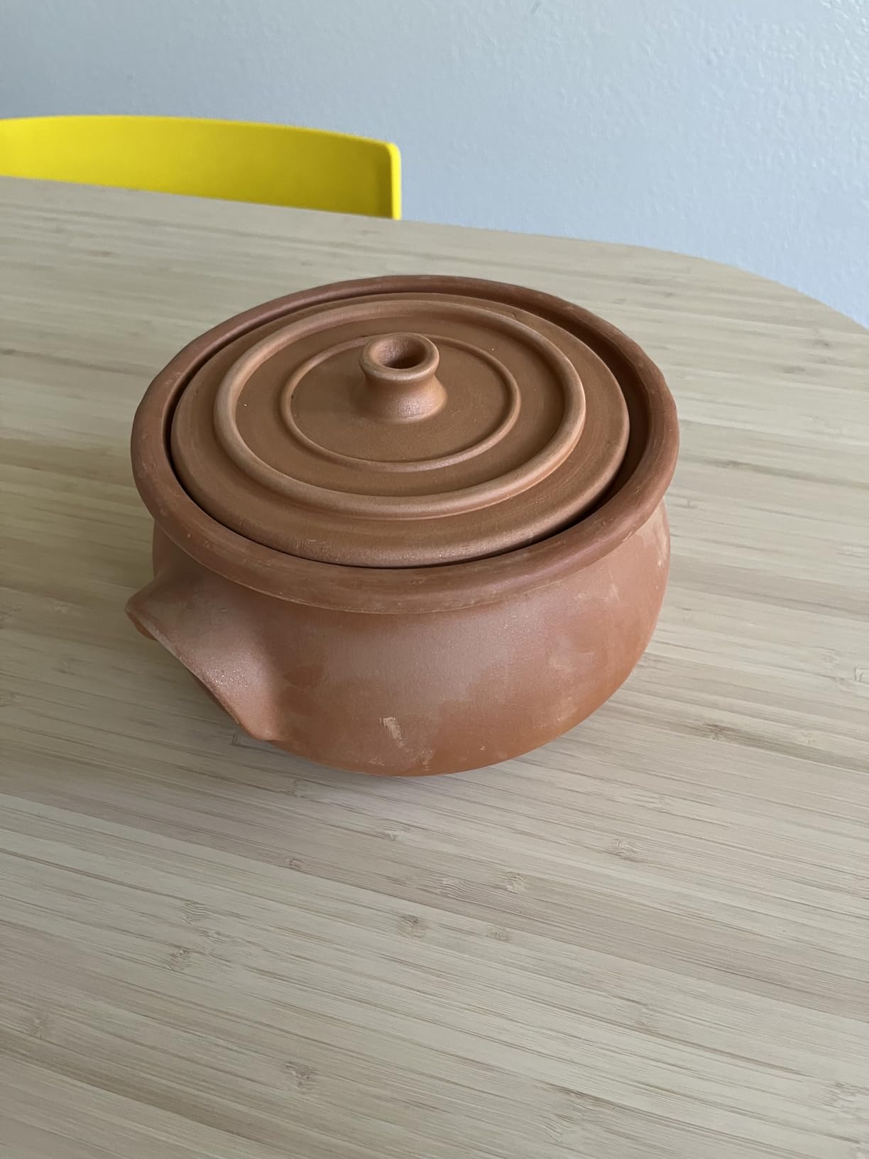 Hakan Suphan Handmade 4.7-Quart Midi Clay Cooking Pot with Lid, Natural Unglazed Cookware, Terracotta Cazuela, Casserole Dish, Rice Cooking, Stewpot, Korean, Indian, Mexican Dish 4.5 L customer photo 2