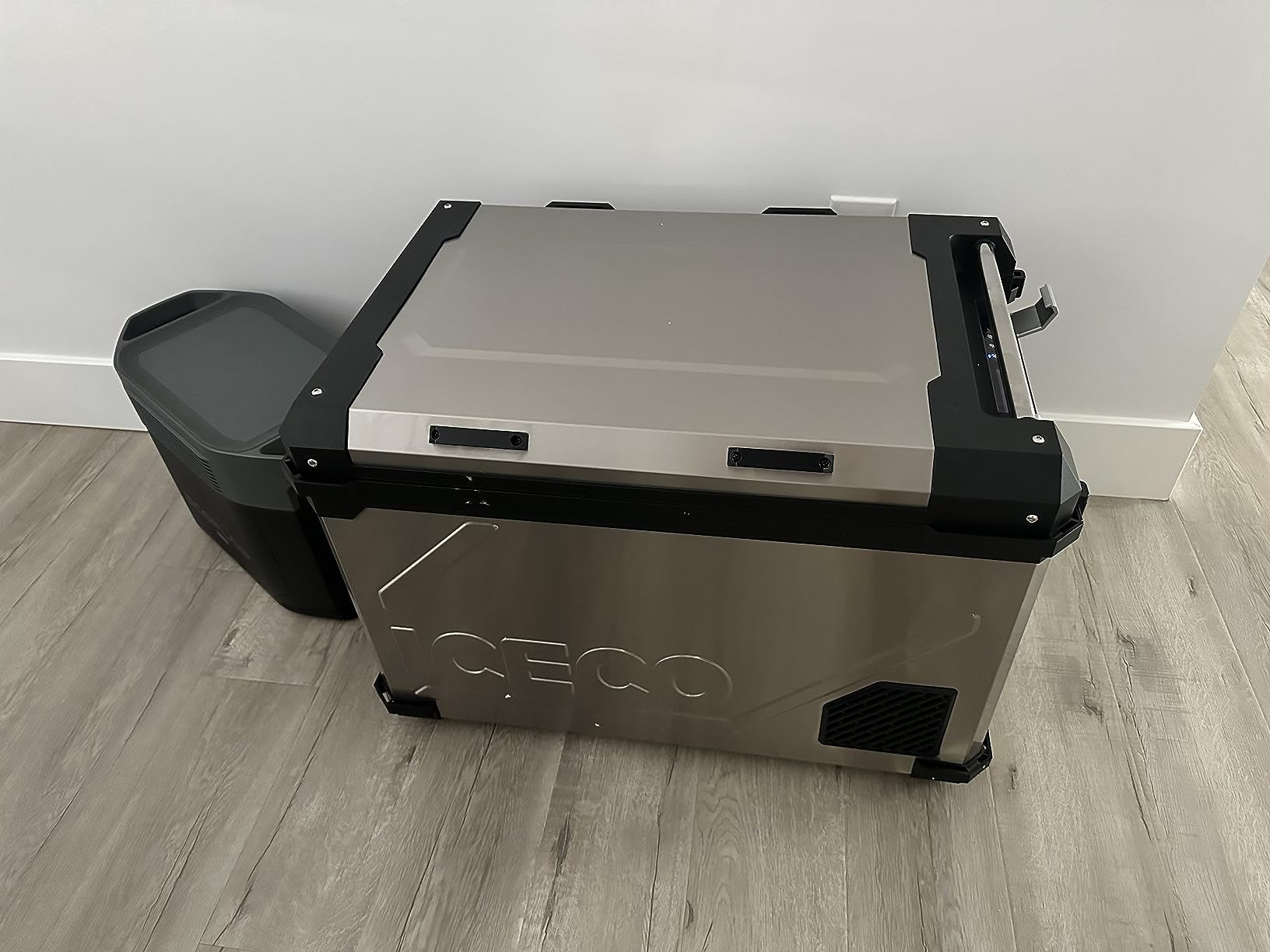 ICECO APL55 Dual Zone Portable Refrigerator Freezer Bluetooth Controlled, 55 Liter 12v refrigerator with SECOP Compressor, DC 12/24V, AC 110-240V, for Truck, Car and Home, -4℉~68℉ (Black) customer photo 1