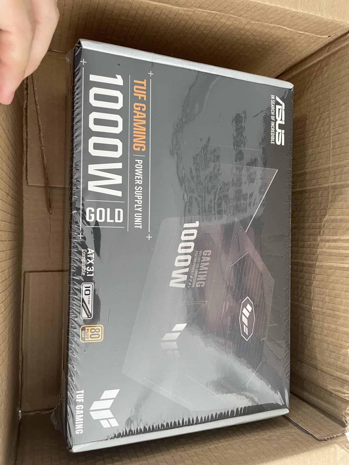 ASUS TUF Gaming 1000W Gold (1000 Watt, ATX 3.1 Compatible Fully Modular Power Supply, 80+ Gold Certified, Military-Grade Components, Dual Ball Bearing, Axial-tech Fan, PCB Coating, 10 Year Warranty) customer photo 2