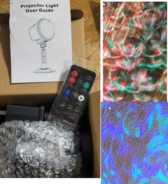 Laser Christmas Projector Lights Outdoor, Firefly Light Show for Trees customer photo 2