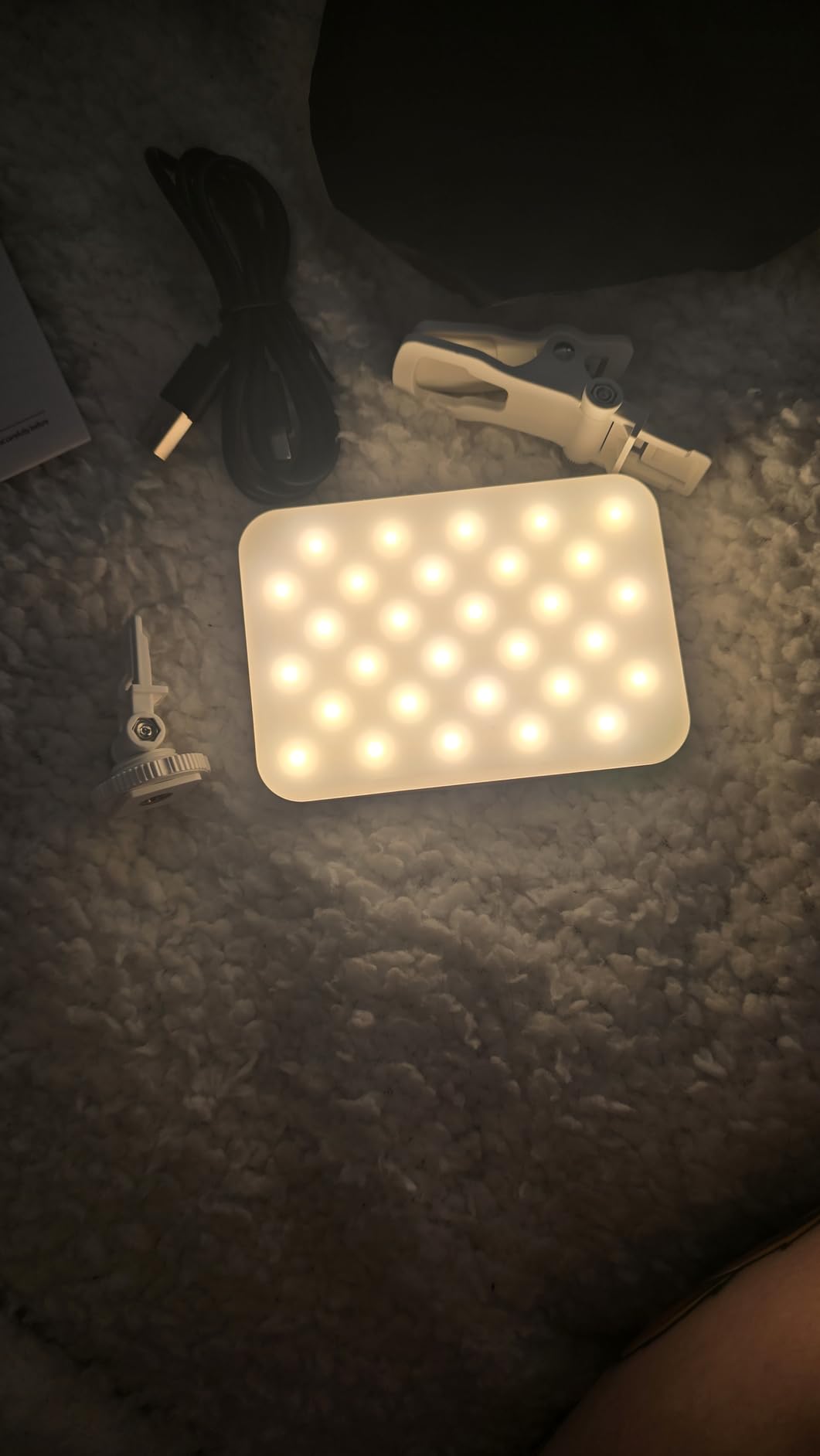 Selfie Light - BANSINE USB-Rechargeable LED Phone Light - Portable Photo Light with 97+ CRI, Up to 6500K Color Temperature for Selfie, Zoom Conference, Video, Makeup and Live Stream customer photo 2