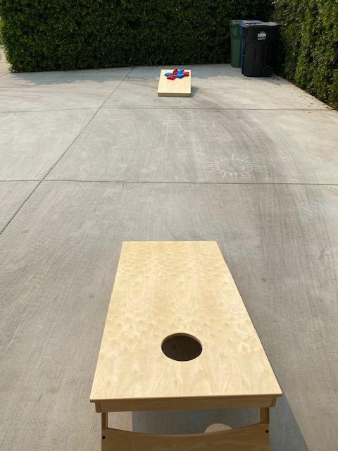 GoSports Tournament Edition Regulation Cornhole Game Set - 4 ft x 2 ft Wood Boards with 8 Dual Sided (Slide and Stop) Bean Bags customer photo 2