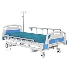 Hospital Bed Electric 3 Function, 5-Inch Locking Casters for Home Hospital Use, 530LBS Loading, with Remote Control, IV Pole, Mattress, Dining Table, Includes Sheets (2X) customer photo 1