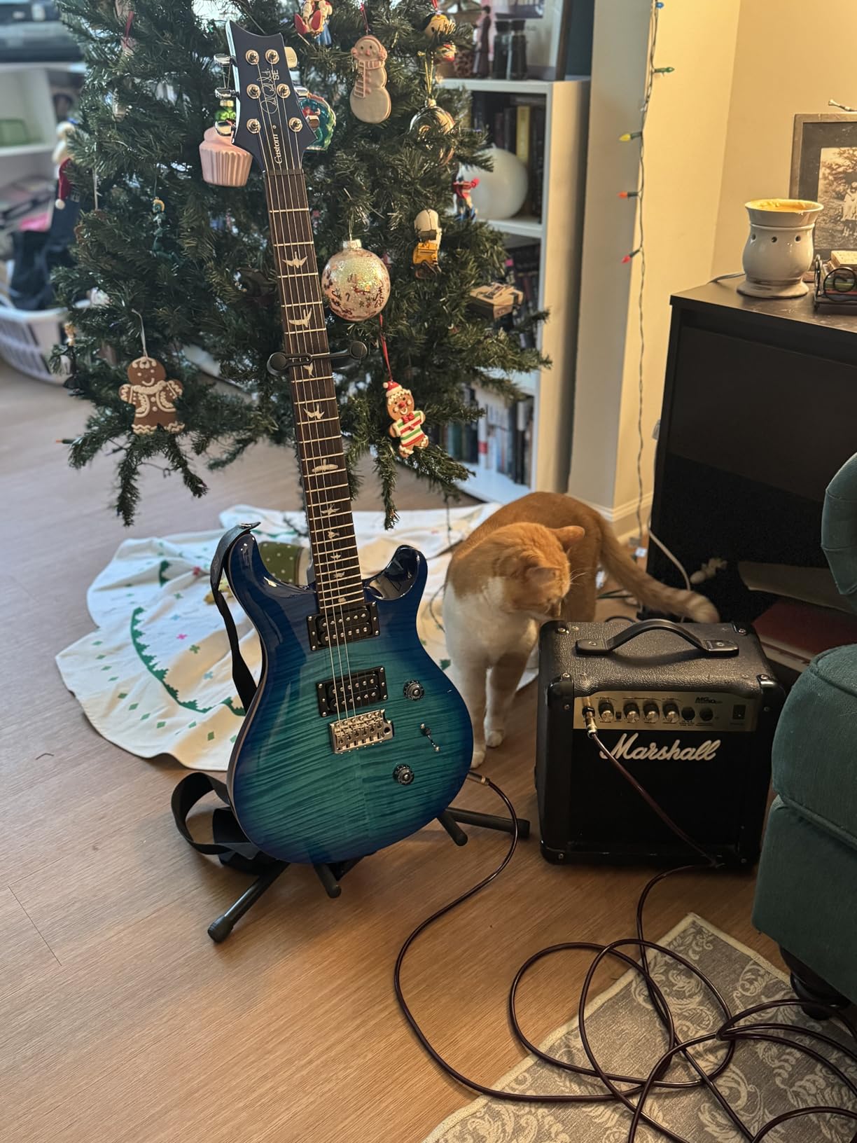PRS SE Custom 24 Exclusive with Gig Bag, Vintage Yellow customer photo 2