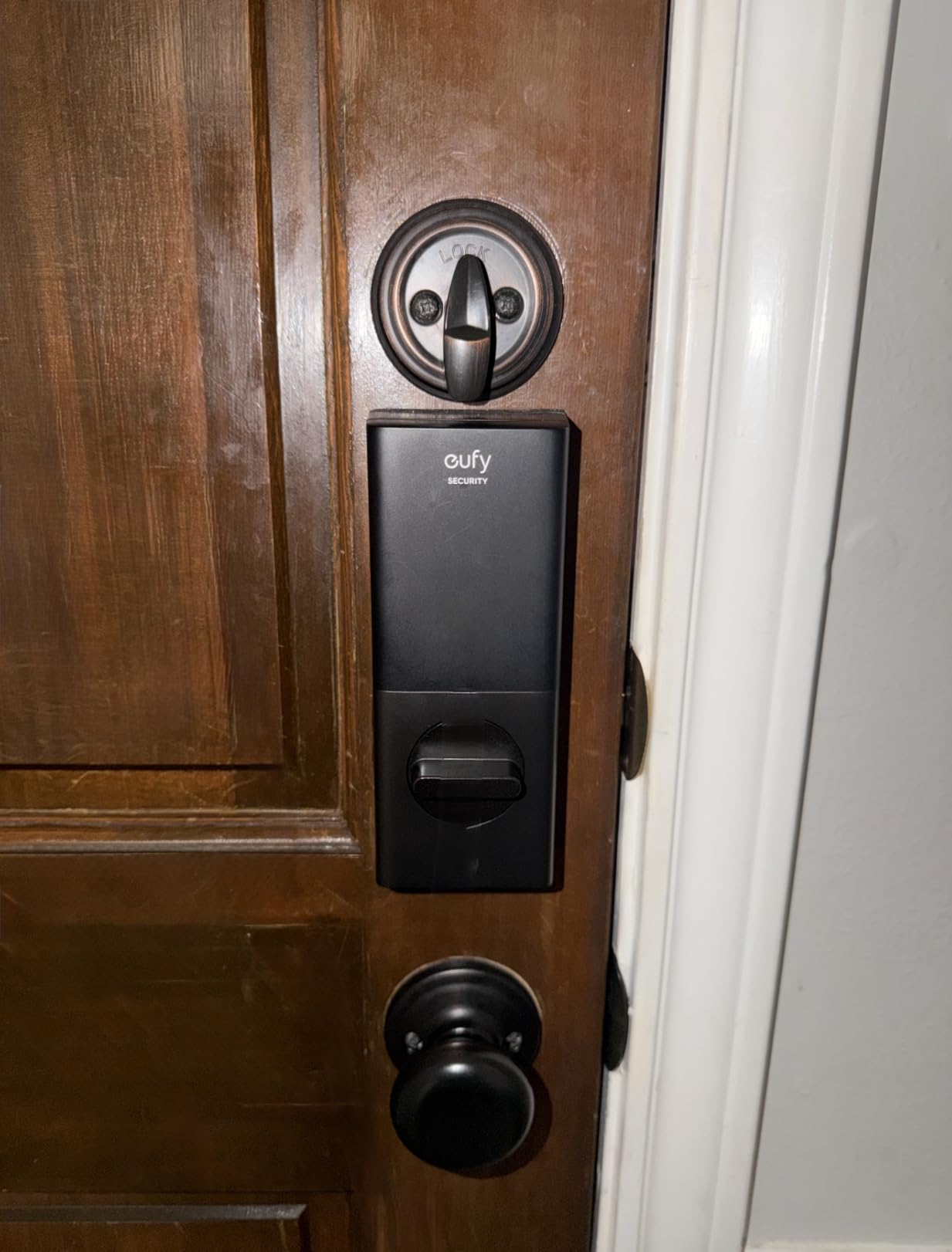 eufy Security Smart Lock C220, Fingerprint Keyless Entry Door Lock | Built-in Wi-Fi, App Remote Control, Up to 8-Month Battery, Front Door Smart Lock Deadbolt, IP53 Waterproof, BHMA Grade 3 customer photo 1