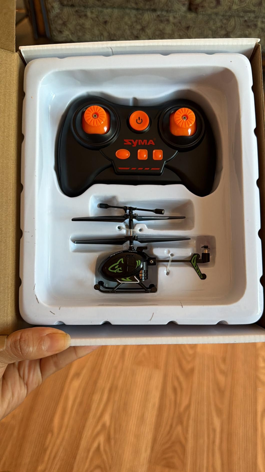 SYMA S100 Mini RC Helicopter for Kids, Indoor Flying, Altitude Hold, Blue customer photo 2