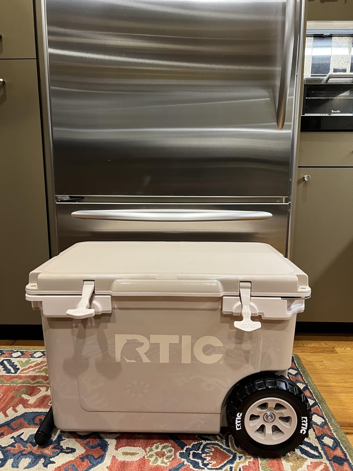 RTIC 52 QT Ultra-Light Wheeled Hard Cooler | Insulated, Ice Chest Box, Beach, Drink, Beverage, Camping, Picnic, Fishing, Barbecue, 30% Lighter Than Rotomolded customer photo 1