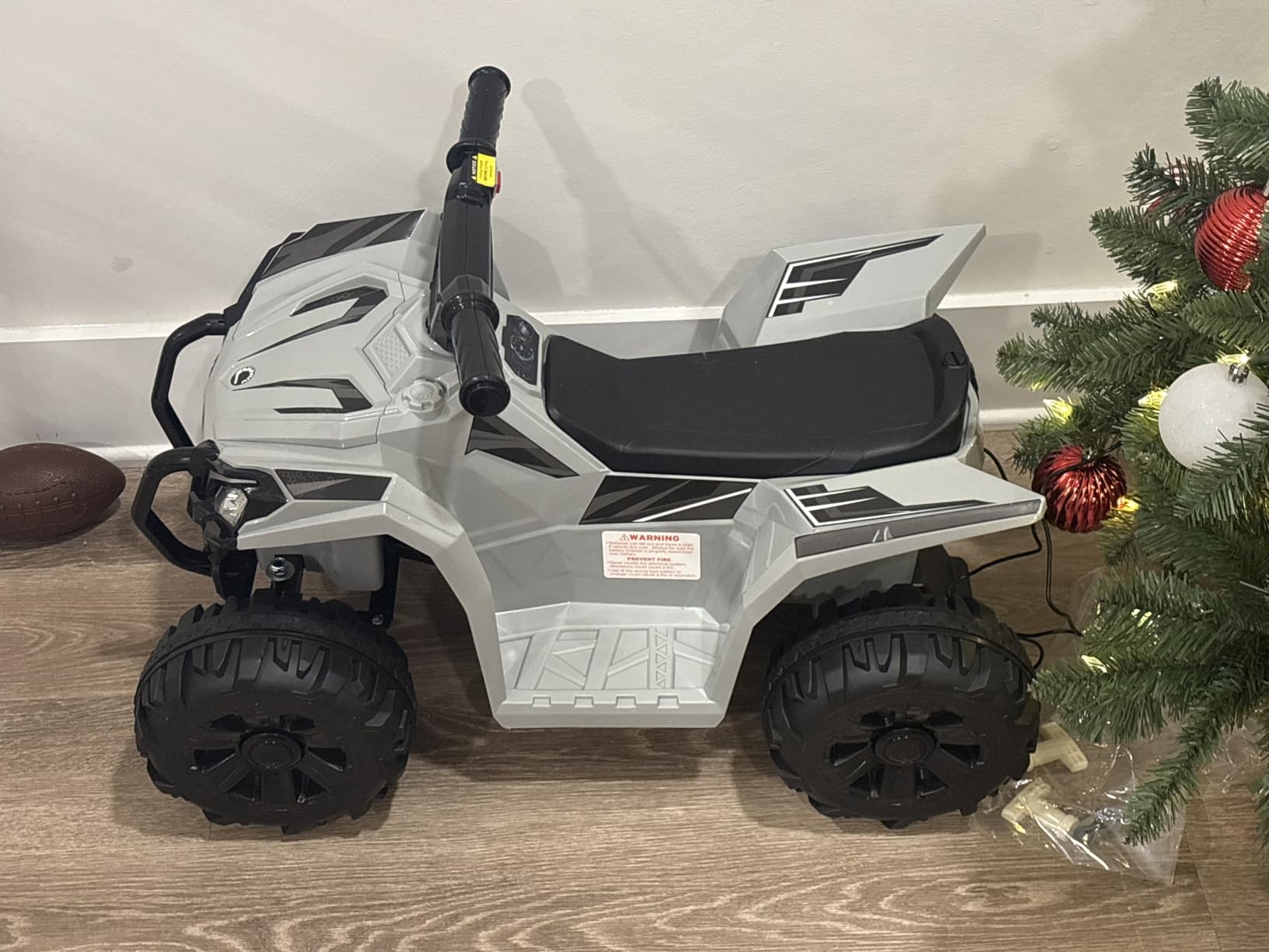 Best Choice Products 6V Kids Ride On Toy, 4-Wheeler Quad ATV Play Car w/ 1.8MPH Max Speed, Treaded Tires, Rubber Handles, Push-Button Accelerator - Black customer photo 1