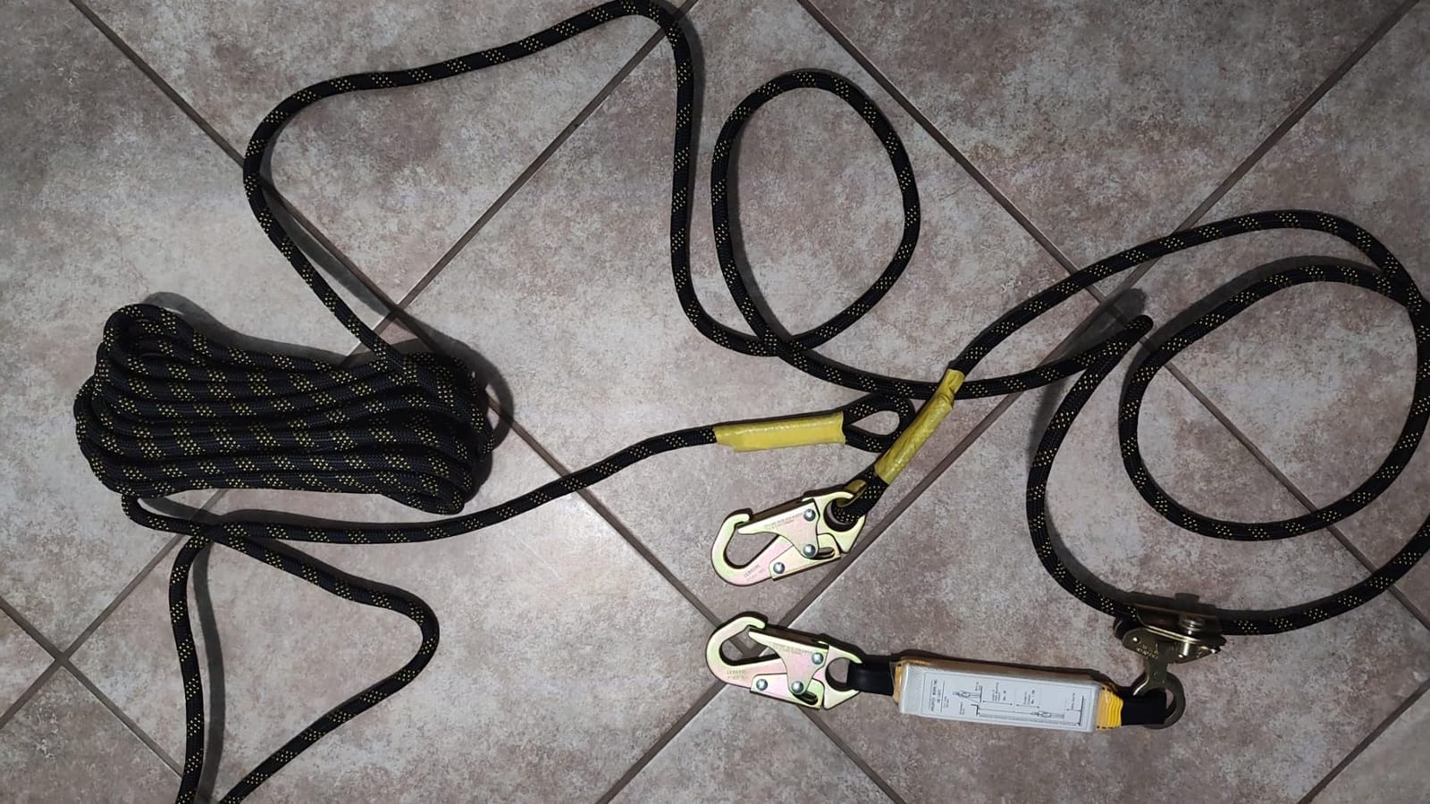 TRSMIMA Rope Harness Safety Lanyard:50ft Roofing Rope Fall Protection customer photo 2