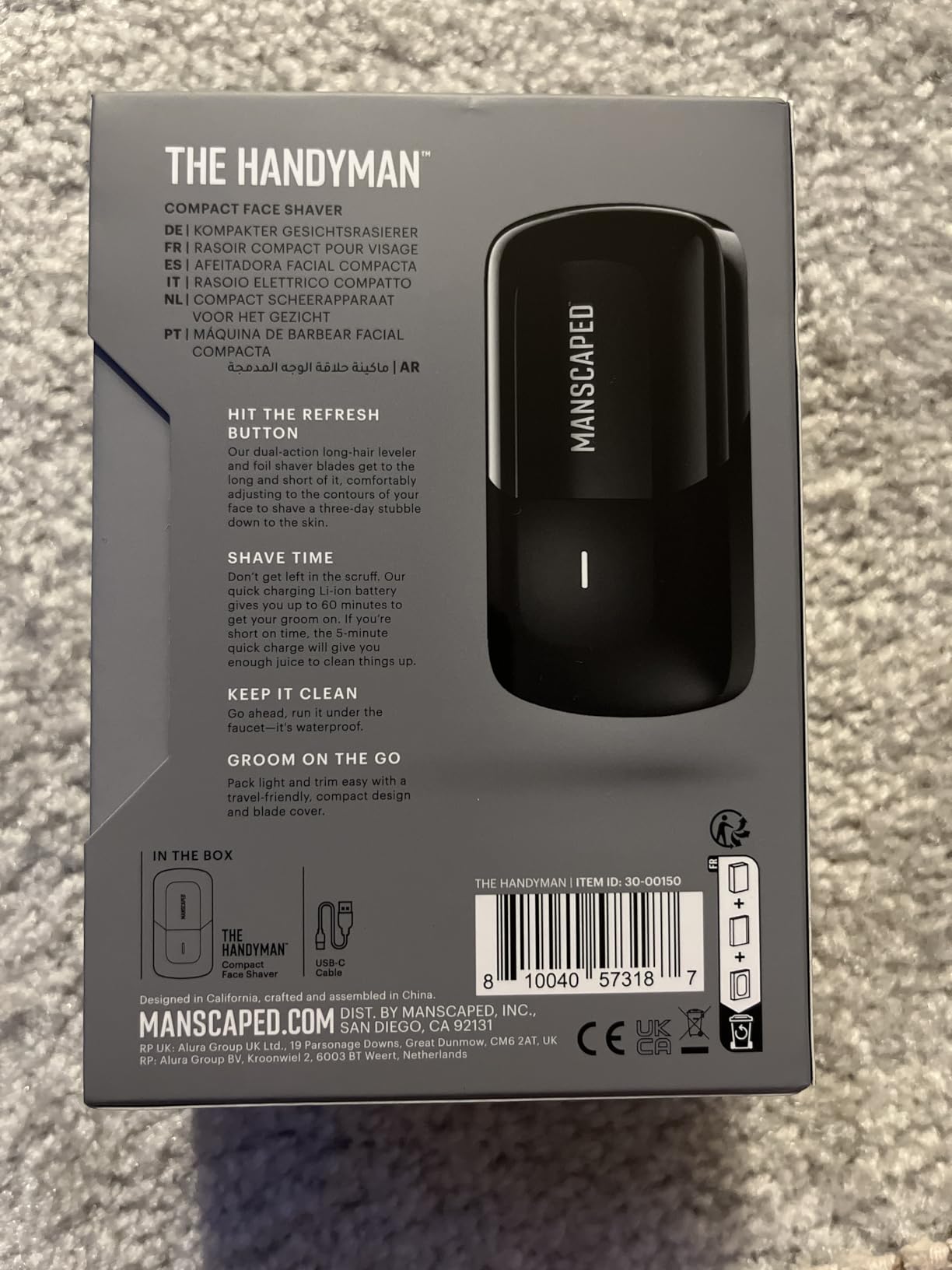MANSCAPED® The Handyman™ Compact Face Shaver – Portable Men’s Groomer customer photo 1