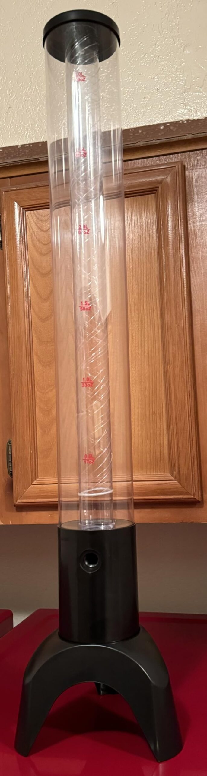 Mimosa Tower, 100oz/3L Drink Tower Dispenser with Ice Tube and LED Light, Tabletop Beer Dispenser (1pc) customer photo 2