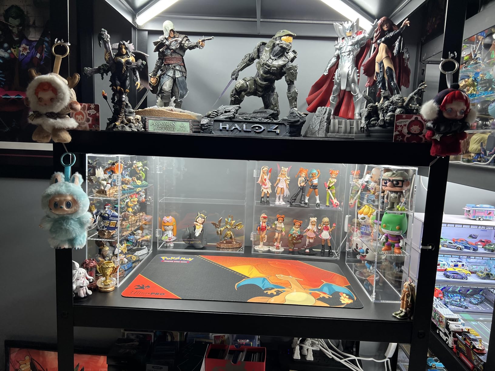 NIUBEE Acrylic Display Case for Figures, Dustproof Clear Wall Mount/Desktop | Magnetic Closure, Effortless Access, With Anti-slip Mat Ensures Stability For Collectibles Popmart Sonny Angel Amiibo Lego customer photo 1