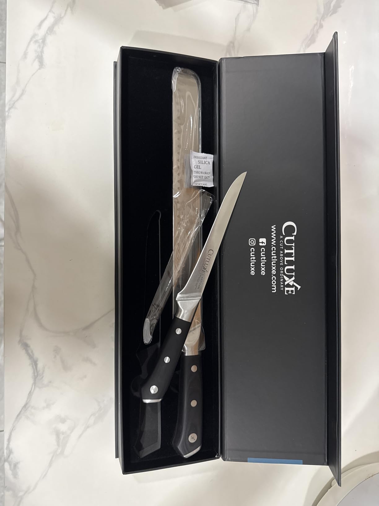 Cutluxe Turkey Carving Knife Set - Carving Fork & Knife for Meat & BBQ, Razor Sharp German Steel, Full Tang Ergonomic Handle, Artisan Series customer photo 1