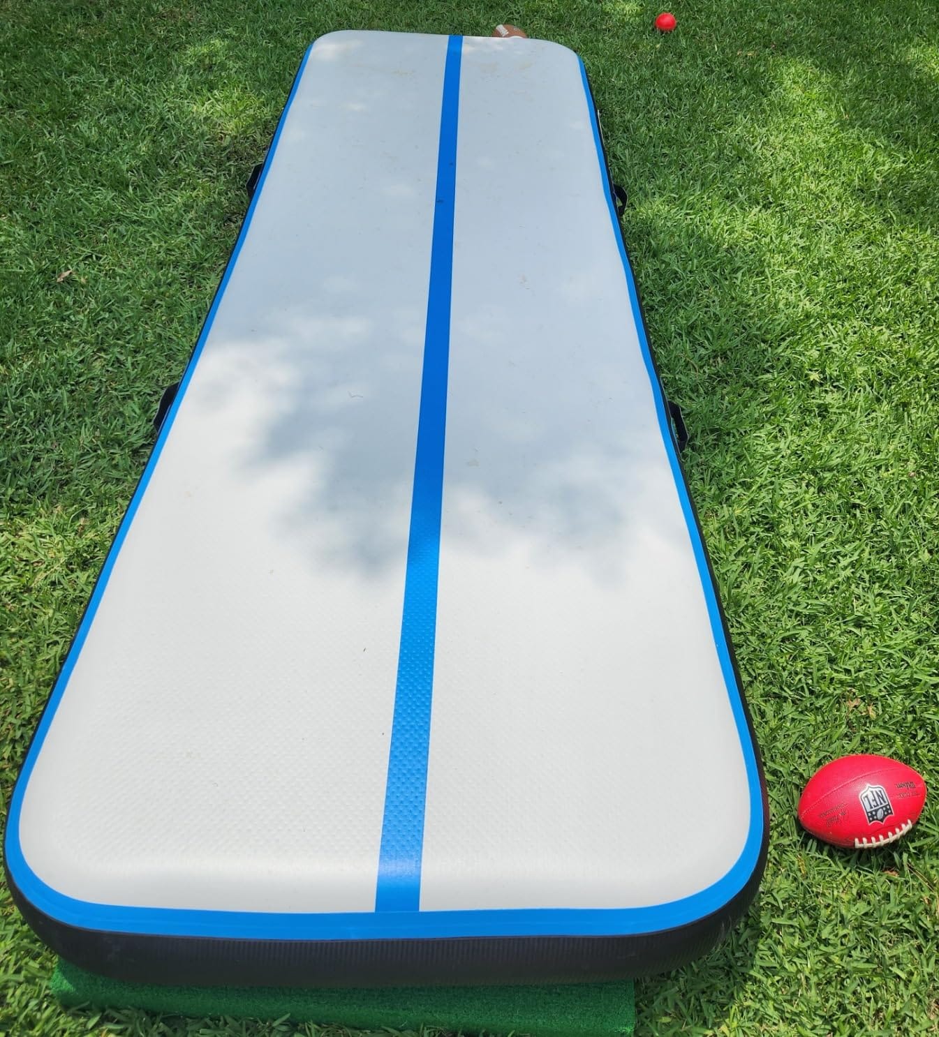 Inflatable Gymnastics Mat Air Tumble Track Tumbling Mats with Pump customer photo 2
