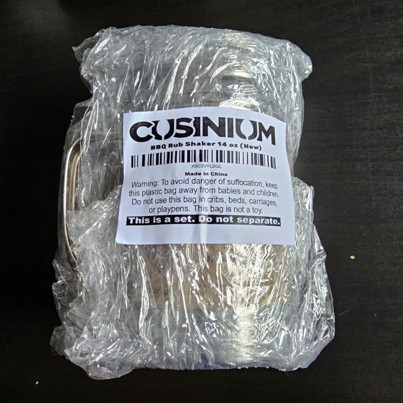 CUSINIUM 10 oz Seasonings Spice Shaker - BBQ Dry Rub Shaker - Cooking Dredge with Adjustable Fan-Style Lid and Handle customer photo 1
