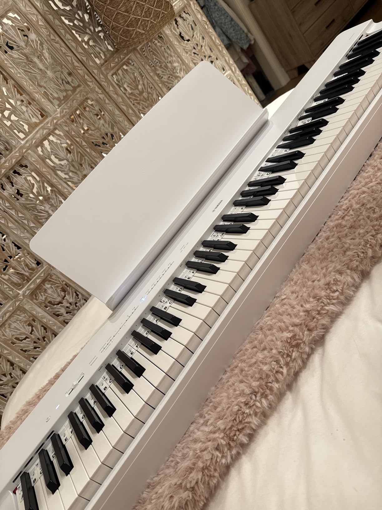 Yamaha P225 88-Key Digital Piano with Weighted Keys, Portable Design, Music Rest, Sustain Foot Switch, and Built-In Speakers, Black customer photo 1