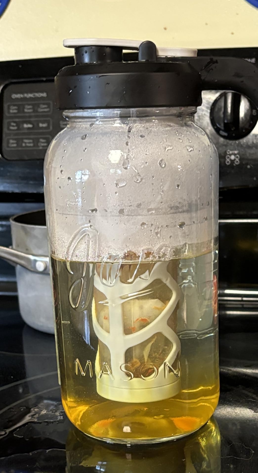AOZITA Iced Tea Maker Pitcher with Infuser and Lid - 2 Quart Glass Mason Jar Pitcher Leak-proof Water Jug, Heavy Duty Glass Container for Tea, Water, Juice, Milk, Iced Coffee, and Drinks customer photo 1