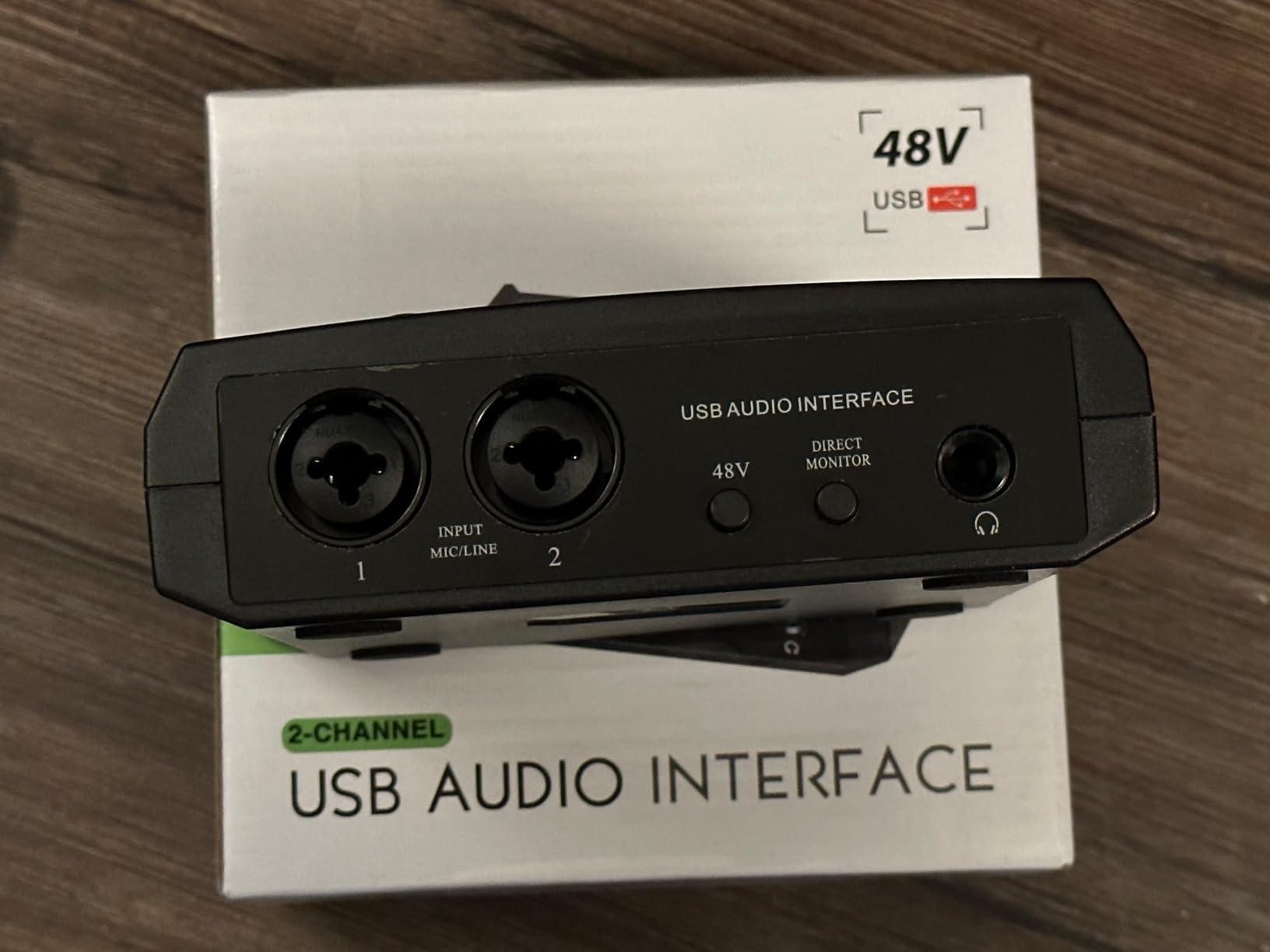 BOMGE mini 2 Channel USB Audio Interface for Recording, Streaming and Podcasting, with XLR/48V Phantom Power,Studio Quality Audio Interface for Guitarist, Vocalist, Podcaster or Producer customer photo 1