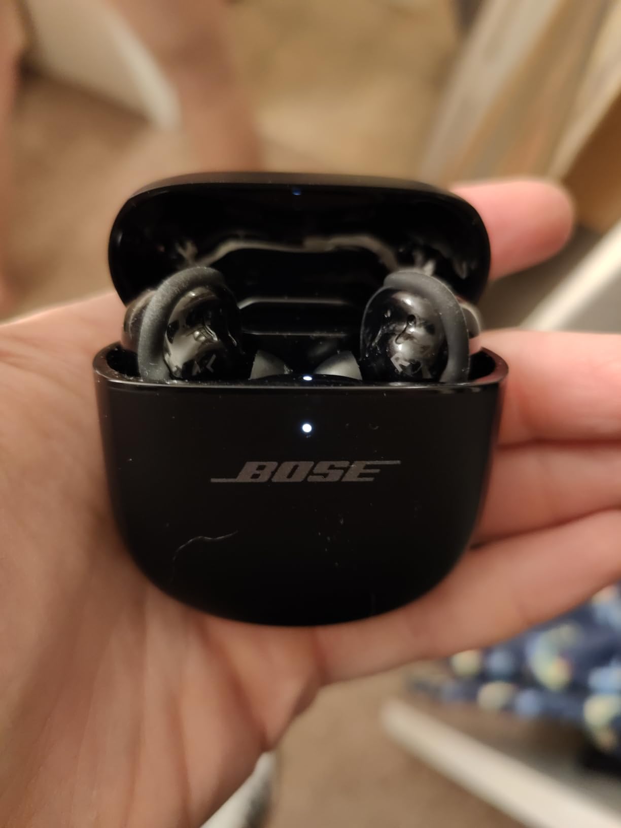 Bose QuietComfort Ultra Bluetooth Earbuds, Wireless Earbuds with Spatial Audio and World-Class Active Noise Cancellation, Deep Bass, Up to 6 Hours of Playtime, Black customer photo 1