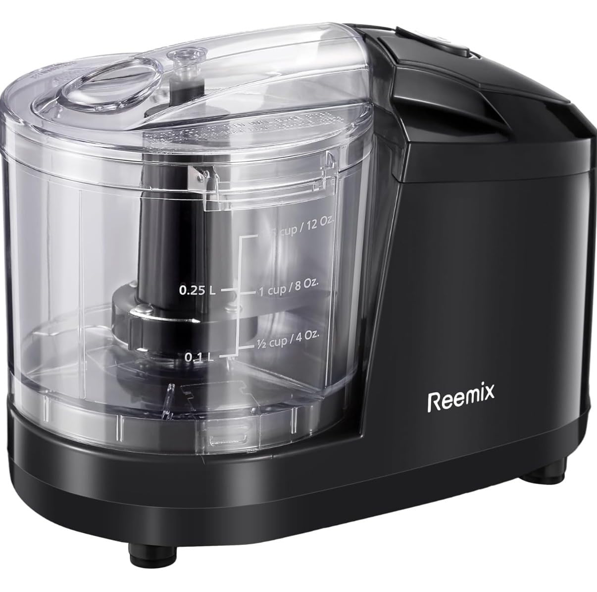Reemix 1.5-Cup Electric Food Chopper, 100W Mini Food Processor Meat Grinder | One-Touch, Mix, Chop, Mince and Blend Vegetables, Fruits, Nuts, Meats, Stainless Steel Blade (Black) customer photo 1