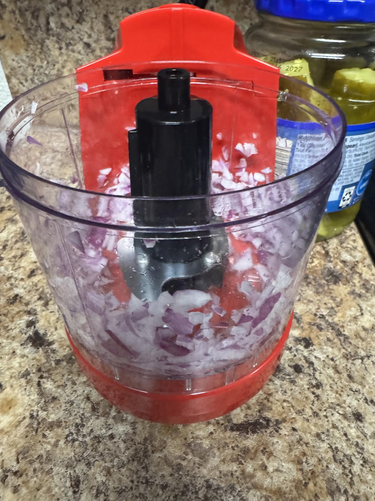 Reemix 1.5-Cup Electric Food Chopper, 100W Mini Food Processor Meat Grinder | One-Touch, Mix, Chop, Mince and Blend Vegetables, Fruits, Nuts, Meats, Stainless Steel Blade (Black) customer photo 2