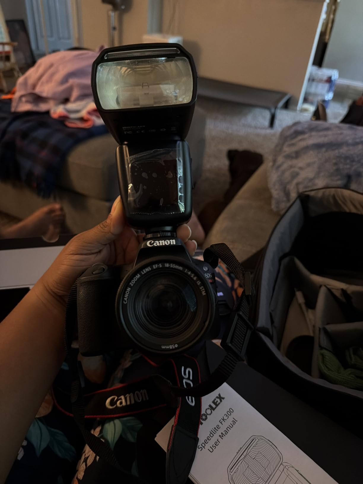PHOTOOLEX Camera Flash Speedlite FK310, GN33 LCD Display, Manual S1/S2 customer photo 1