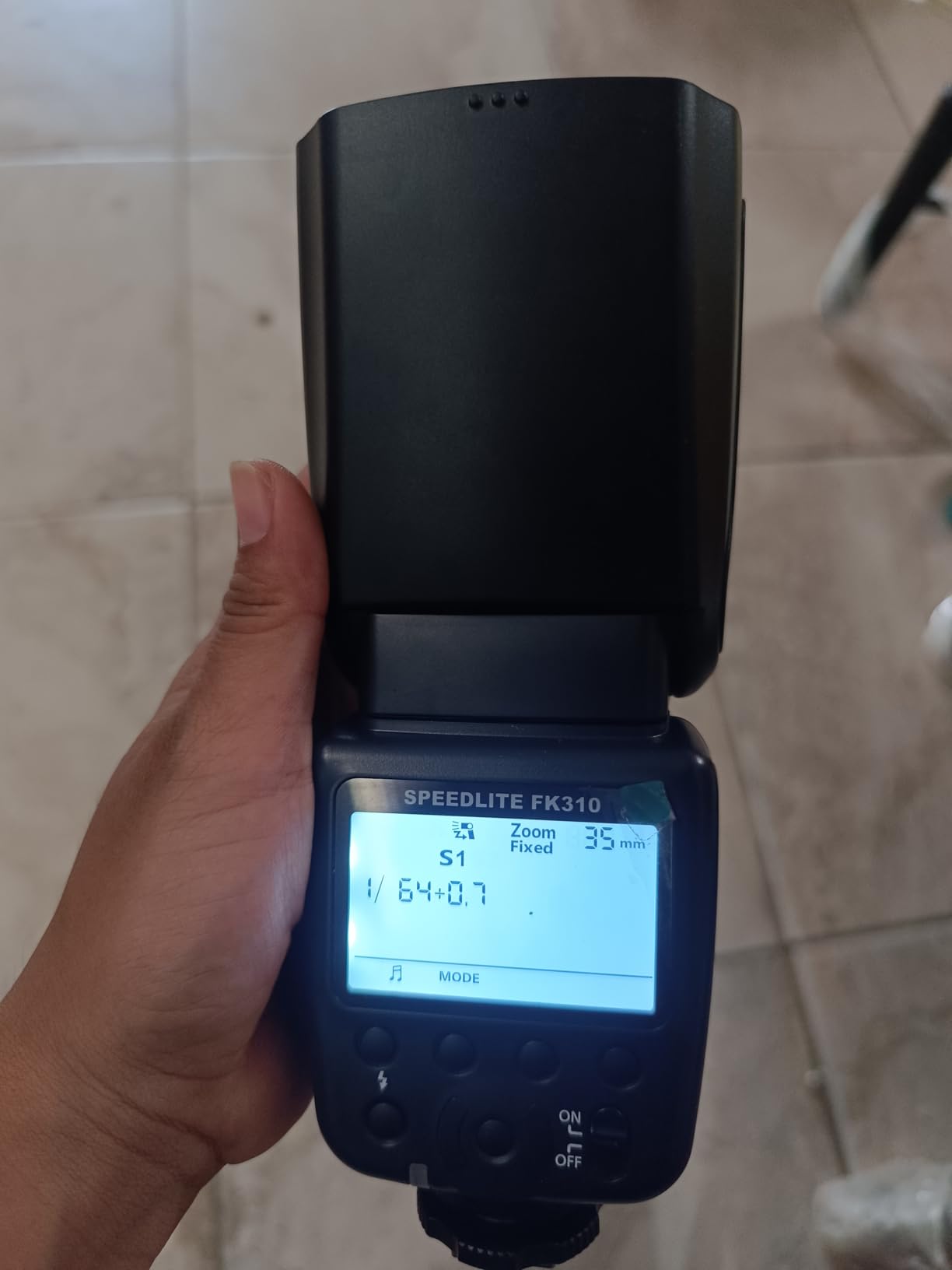 PHOTOOLEX Camera Flash Speedlite FK310, GN33 LCD Display, Manual S1/S2 customer photo 2