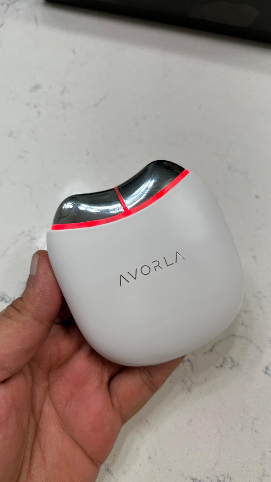 AVORLA LED Gua Sha Facial Tool with Heat and Microcurrent, Skin Toning Device, Skin Light Therapy Anti-Aging/Anti-Wrinkles,face Lift, Eye/face Puffiness, Skin Firm customer photo 2