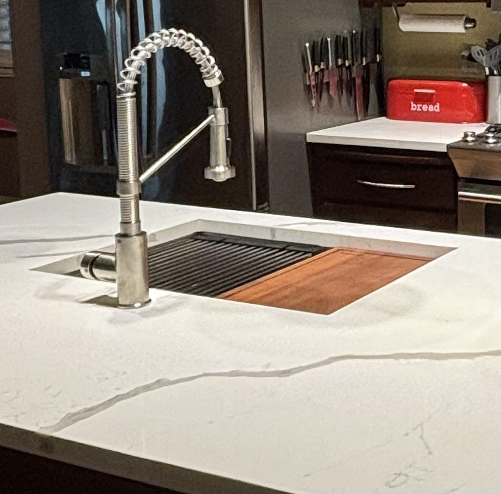 Ruvati 33in Stainless Steel RoundCorner Undermount Workstation Sink-RVH8303 customer photo 2