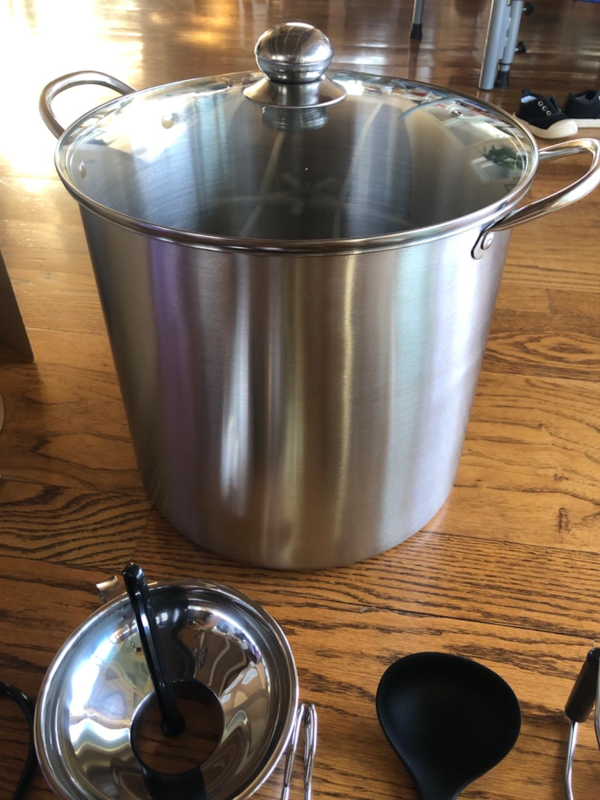 Canning Pot-Canning supplies starter kit, Canning Tool Kits Set for Beginners, Stainless Steel Water Bath Canner Kit with rack for canning customer photo 2