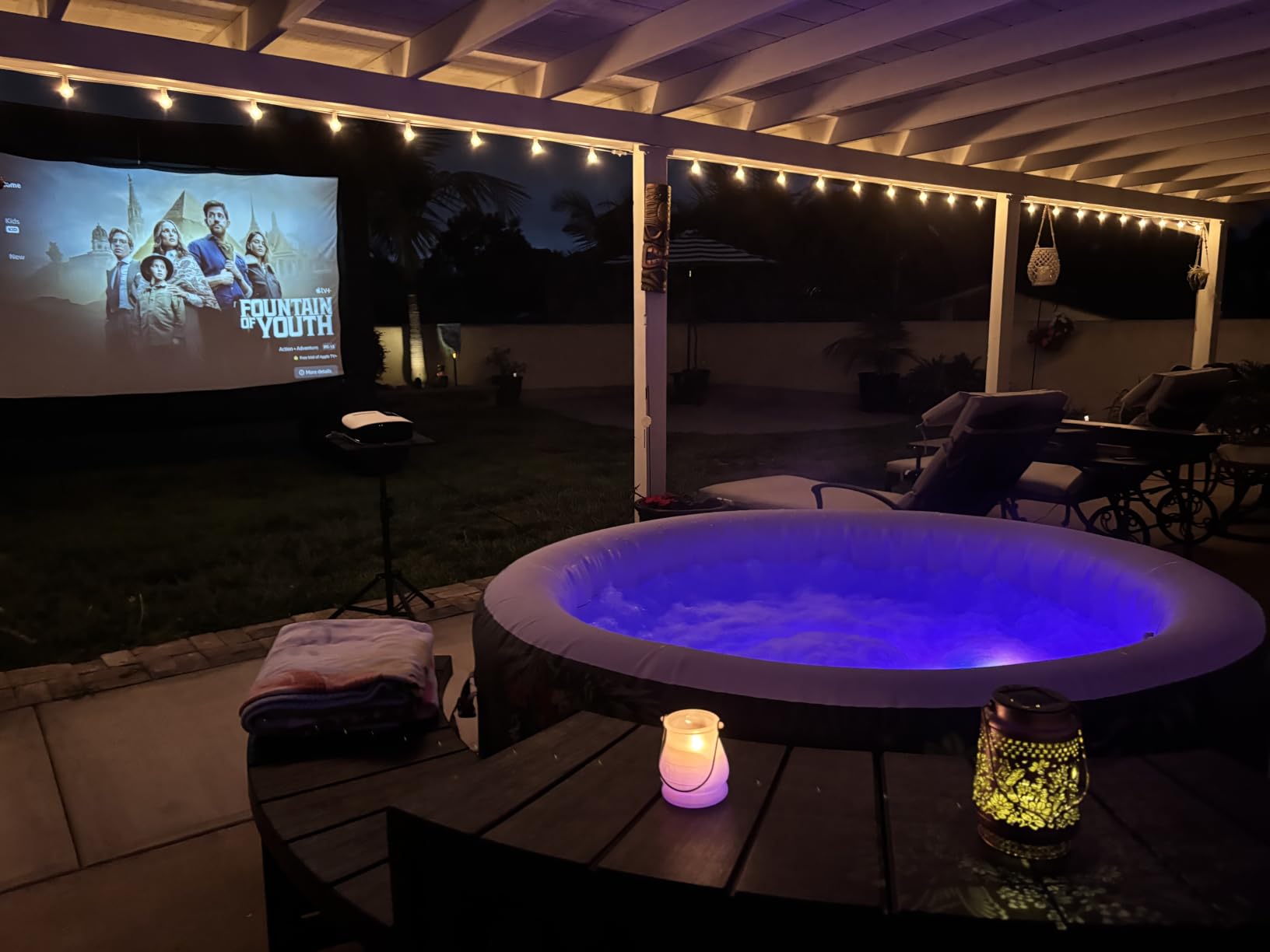 Bestway SaluSpa Aruba Energy-Efficient AirJet 2-3 Person Inflatable Hot Tub | Portable Outdoor Spa with EnergySense Thermal Cover, Freeze Shield Technology, 110 Bubble Jets, 67