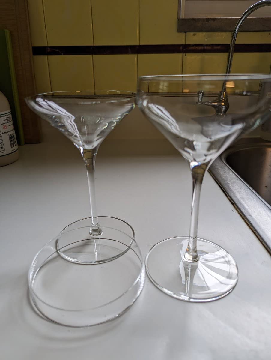 Libbey Signature Stratford Coupe Cocktail Glasses Set of 4, Artful, Lavish Coupe Martini Glasses, Stemmed Cocktail Glasses for Weddings, Birthdays customer photo 2