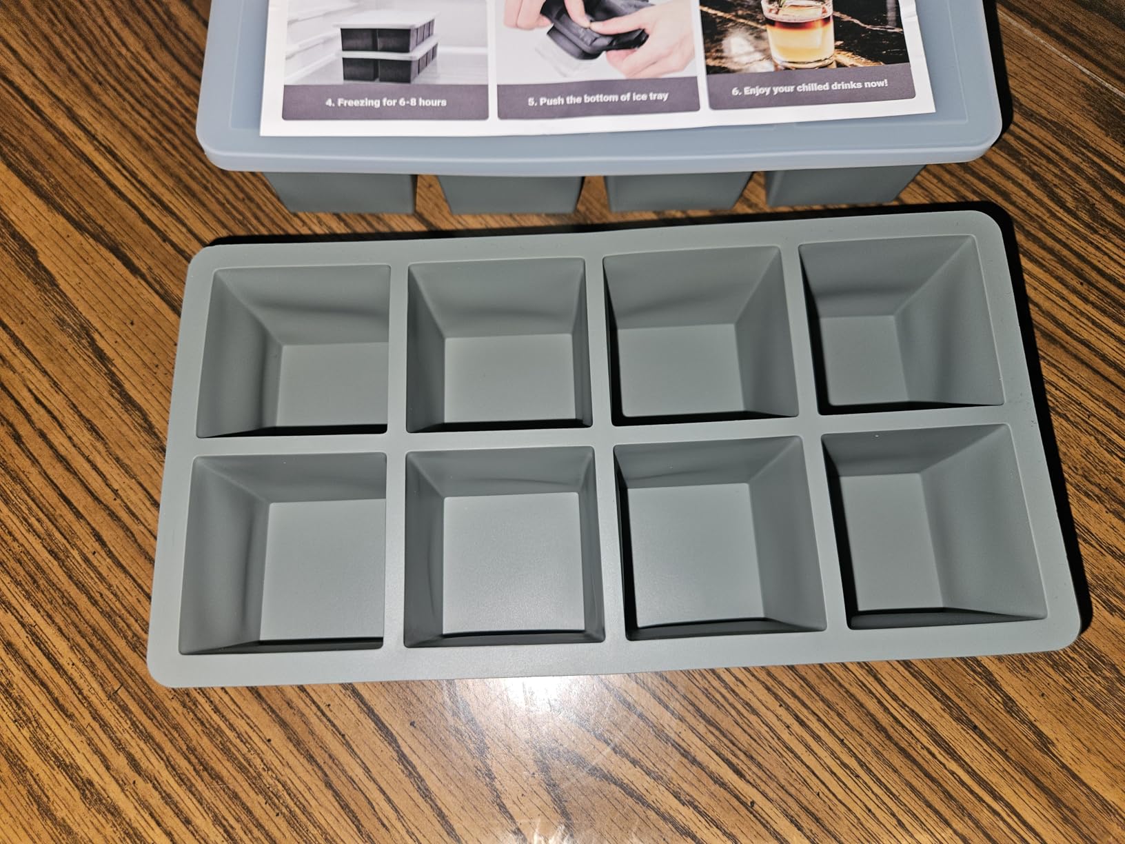 GGOW Large Silicone Ice Cube Trays 2 Inch - Huge Square Ice Cubed Tray for Whisky and Cocktail customer photo 1